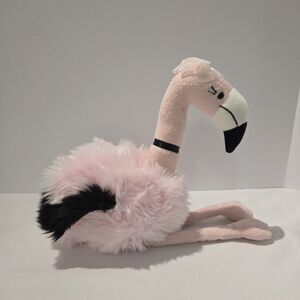 Gund Flamingo 17" Plush Stuffed Animal Toy 4061325 Floppy Pink and Black